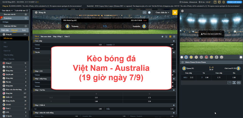 COMEBET BBIN Nhận định 2 đội tuyển Việt Nam và Australia trong vòng loại World Cup 2022