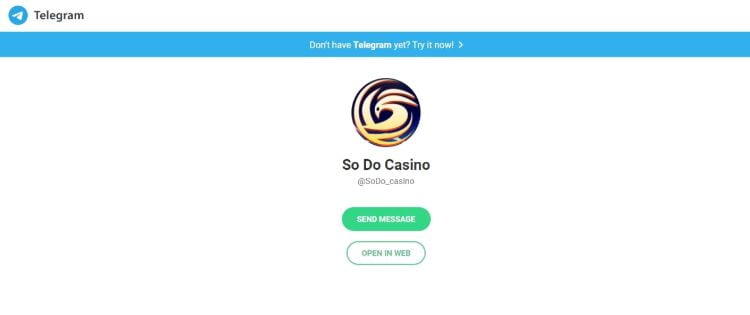 Kênh Telegram cũng là phương án khá tốt dành cho khách hàng Số Đỏ casino