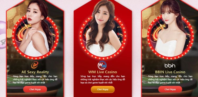 Tham gia đặt cược sảnh Casino trực tuyến cùng dealer nữ xinh đẹp tại Số Đỏ casino
