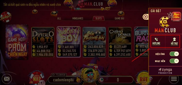 Người chơi có thể liên hệ với Man Club thông qua nhiều kênh khác nhau